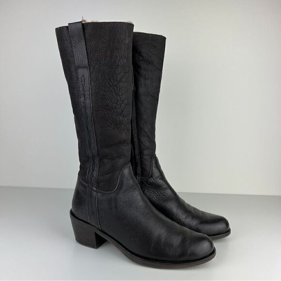 Pollini Way Out Tall Knee High Leather Boot Brown Women's sz IT 38 US sz… - Picture 1 of 12